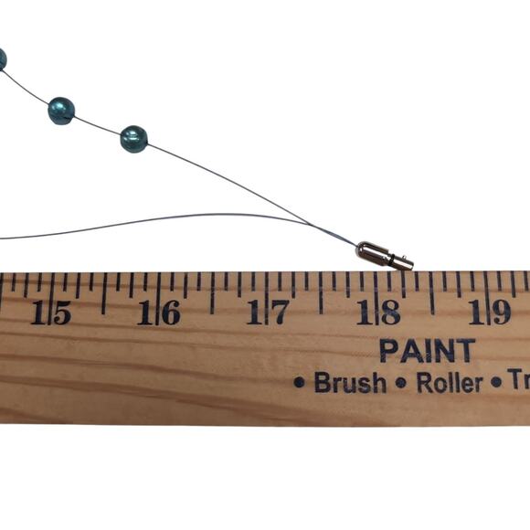 Honora Blue Cultured Freshwater Pearl Illusion Necklace Double Strand Boxed NEW - Picture 5 of 7